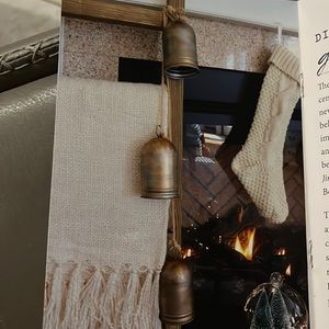 Decorative golden distressed bells